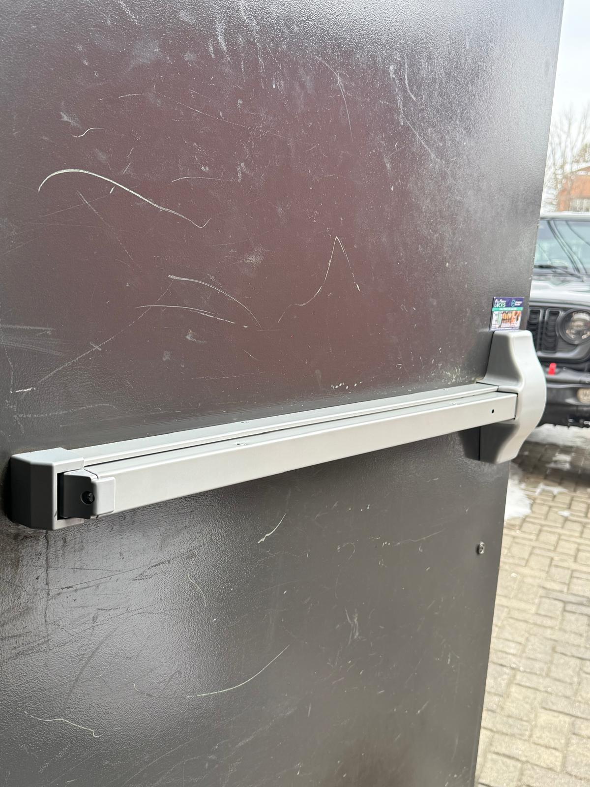 New Panic bar installed on a business door on mainstreet in Hopkins MN (4)